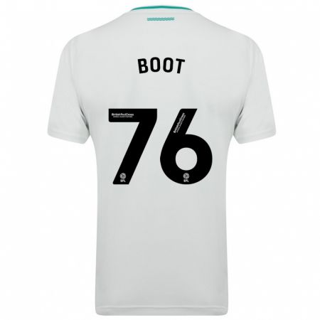 Kandiny Niño Camiseta Nathanael Boot #76 Blanco 2ª Equipación 2023/24 La Camisa Chile