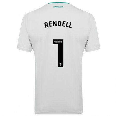 Kandiny Niño Camiseta Kayla Rendell #1 Blanco 2ª Equipación 2023/24 La Camisa Chile