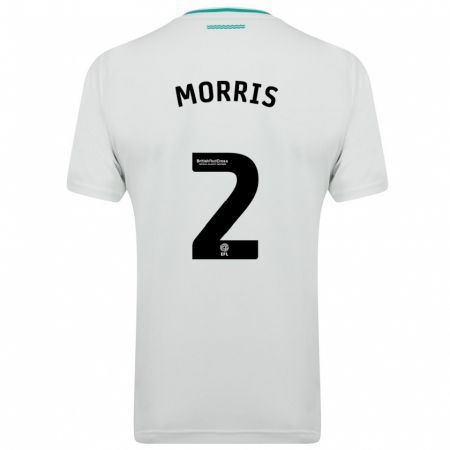 Kandiny Niño Camiseta Ella Morris #2 Blanco 2ª Equipación 2023/24 La Camisa Chile