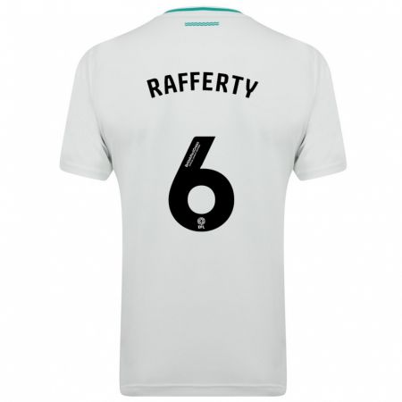 Kandiny Niño Camiseta Laura Rafferty #6 Blanco 2ª Equipación 2023/24 La Camisa Chile