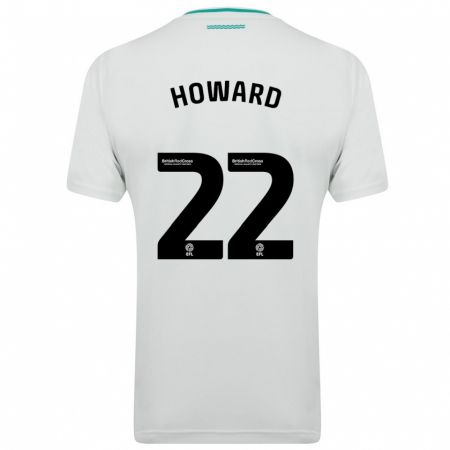 Kandiny Niño Camiseta Bethany-May Howard #22 Blanco 2ª Equipación 2023/24 La Camisa Chile