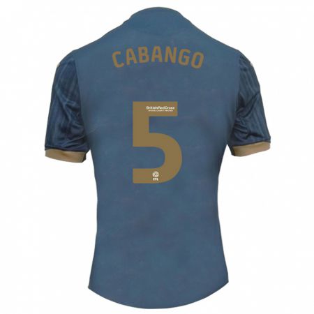 Kandiny Niño Camiseta Ben Cabango #5 Verde Azulado Oscuro 2ª Equipación 2023/24 La Camisa Chile