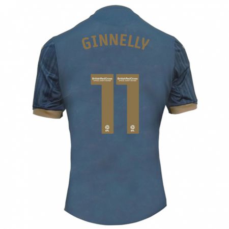 Kandiny Niño Camiseta Josh Ginnelly #11 Verde Azulado Oscuro 2ª Equipación 2023/24 La Camisa Chile