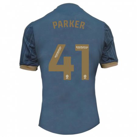 Kandiny Niño Camiseta Sam Parker #41 Verde Azulado Oscuro 2ª Equipación 2023/24 La Camisa Chile