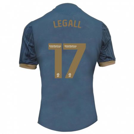 Kandiny Niño Camiseta Monet Legall #17 Verde Azulado Oscuro 2ª Equipación 2023/24 La Camisa Chile