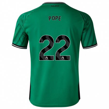 Kandiny Niño Camiseta Nick Pope #22 Verde 2ª Equipación 2023/24 La Camisa Chile