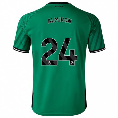 Kandiny Niño Camiseta Miguel Almirón #24 Verde 2ª Equipación 2023/24 La Camisa Chile