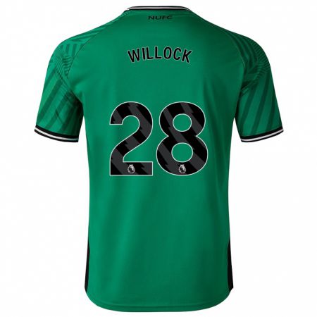 Kandiny Niño Camiseta Joe Willock #28 Verde 2ª Equipación 2023/24 La Camisa Chile