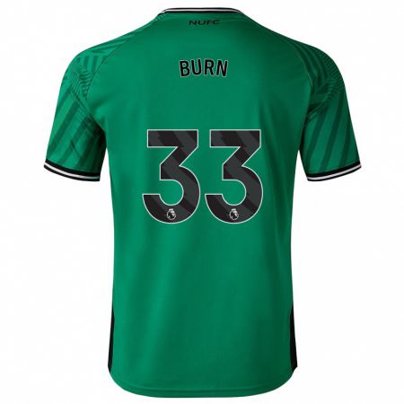 Kandiny Niño Camiseta Dan Burn #33 Verde 2ª Equipación 2023/24 La Camisa Chile
