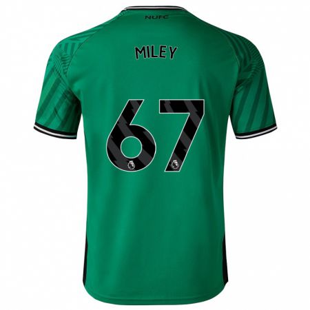 Kandiny Niño Camiseta Lewis Miley #67 Verde 2ª Equipación 2023/24 La Camisa Chile