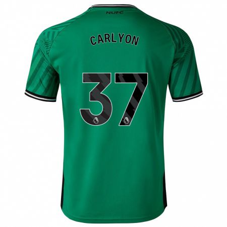 Kandiny Niño Camiseta Nathan Carlyon #37 Verde 2ª Equipación 2023/24 La Camisa Chile