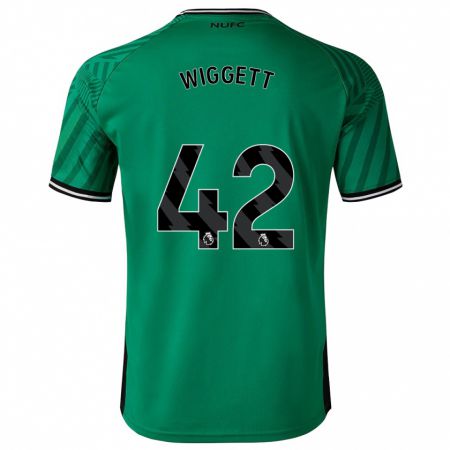 Kandiny Niño Camiseta Charlie Wiggett #42 Verde 2ª Equipación 2023/24 La Camisa Chile