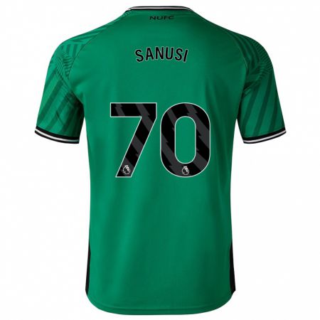 Kandiny Niño Camiseta Trevan Sanusi #70 Verde 2ª Equipación 2023/24 La Camisa Chile