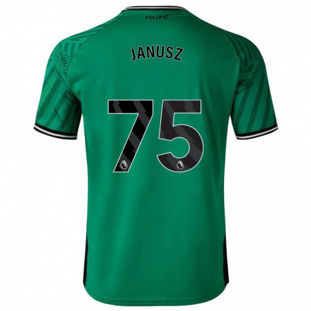 Kandiny Niño Camiseta Adrian Janusz #75 Verde 2ª Equipación 2023/24 La Camisa Chile