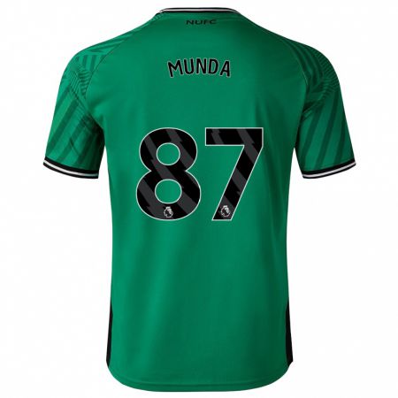 Kandiny Niño Camiseta Anthony Munda #87 Verde 2ª Equipación 2023/24 La Camisa Chile