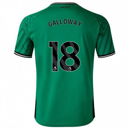 Kandiny Niño Camiseta Bridget Galloway #18 Verde 2ª Equipación 2023/24 La Camisa Chile