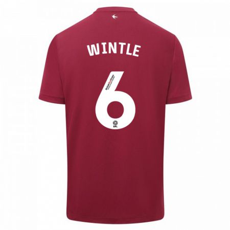 Kandiny Niño Camiseta Ryan Wintle #6 Rojo 2ª Equipación 2023/24 La Camisa Chile