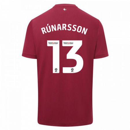 Kandiny Niño Camiseta Rúnar Alex Rúnarsson #13 Rojo 2ª Equipación 2023/24 La Camisa Chile