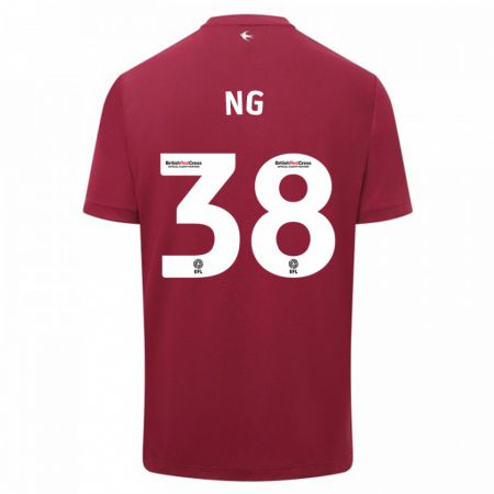 Kandiny Niño Camiseta Perry Ng #38 Rojo 2ª Equipación 2023/24 La Camisa Chile