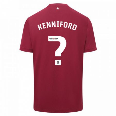 Kandiny Niño Camiseta Kyle Kenniford #0 Rojo 2ª Equipación 2023/24 La Camisa Chile
