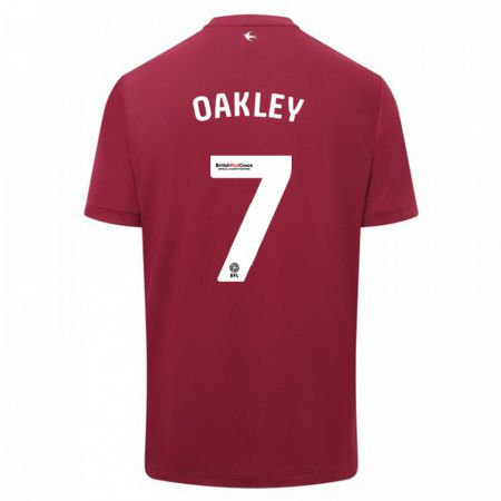 Kandiny Niño Camiseta Rhianne Oakley #7 Rojo 2ª Equipación 2023/24 La Camisa Chile
