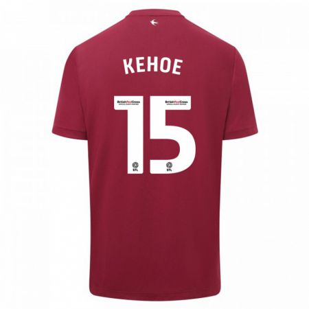 Kandiny Niño Camiseta Molly Kehoe #15 Rojo 2ª Equipación 2023/24 La Camisa Chile