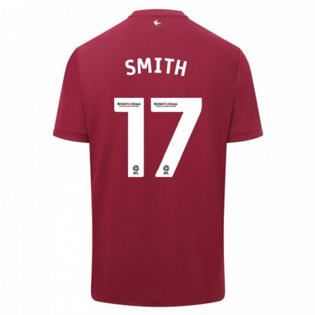 Kandiny Niño Camiseta Hollie Smith #17 Rojo 2ª Equipación 2023/24 La Camisa Chile