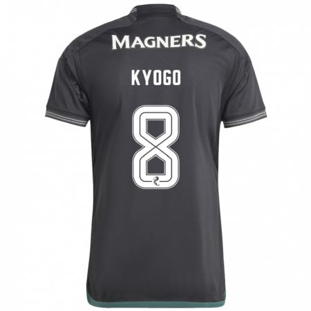 Kandiny Niño Camiseta Kyogo Furuhashi #8 Negro 2ª Equipación 2023/24 La Camisa Chile