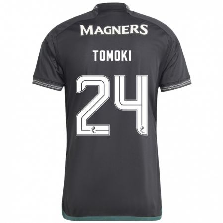 Kandiny Niño Camiseta Tomoki Iwata #24 Negro 2ª Equipación 2023/24 La Camisa Chile