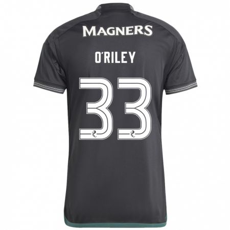 Kandiny Niño Camiseta Matt O'riley #33 Negro 2ª Equipación 2023/24 La Camisa Chile