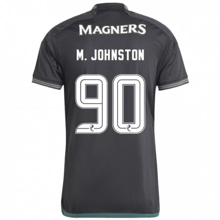 Kandiny Niño Camiseta Mikey Johnston #90 Negro 2ª Equipación 2023/24 La Camisa Chile