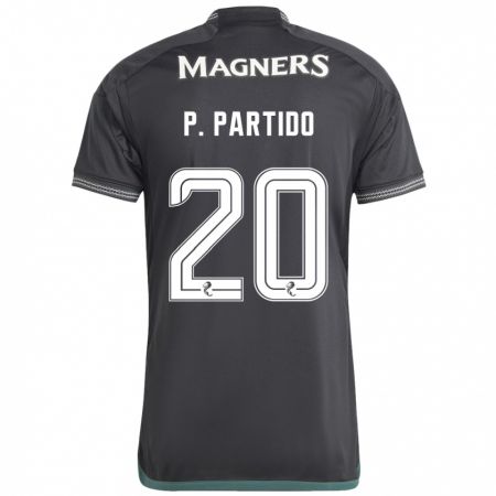 Kandiny Niño Camiseta Paula Partido #20 Negro 2ª Equipación 2023/24 La Camisa Chile