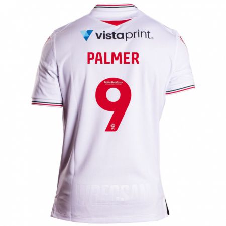 Kandiny Niño Camiseta Ollie Palmer #9 Blanco 2ª Equipación 2023/24 La Camisa Chile
