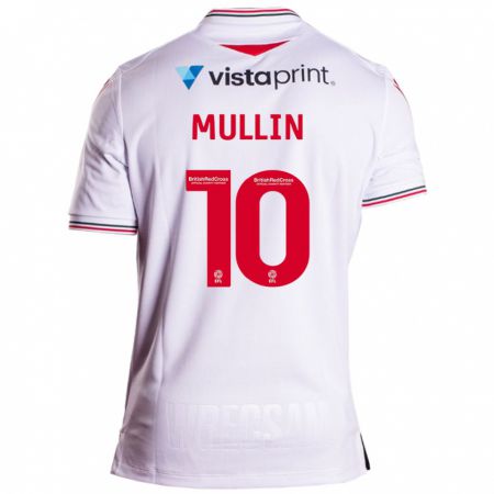 Kandiny Niño Camiseta Paul Mullin #10 Blanco 2ª Equipación 2023/24 La Camisa Chile