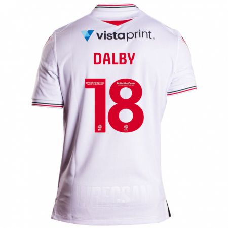 Kandiny Niño Camiseta Sam Dalby #18 Blanco 2ª Equipación 2023/24 La Camisa Chile