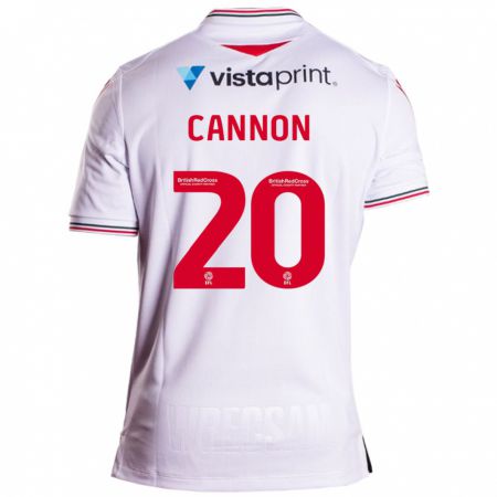 Kandiny Niño Camiseta Andy Cannon #20 Blanco 2ª Equipación 2023/24 La Camisa Chile