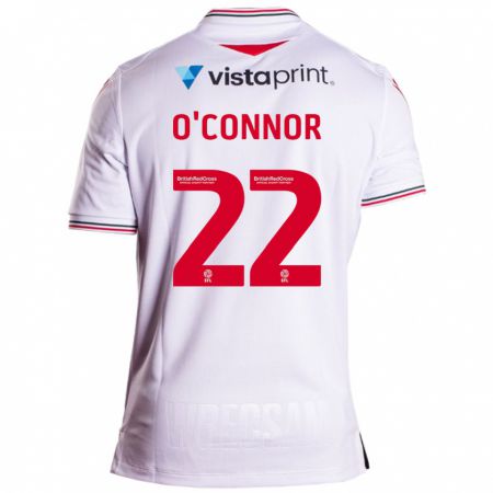 Kandiny Niño Camiseta Thomas O'connor #22 Blanco 2ª Equipación 2023/24 La Camisa Chile