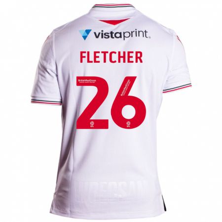 Kandiny Niño Camiseta Steven Fletcher #26 Blanco 2ª Equipación 2023/24 La Camisa Chile