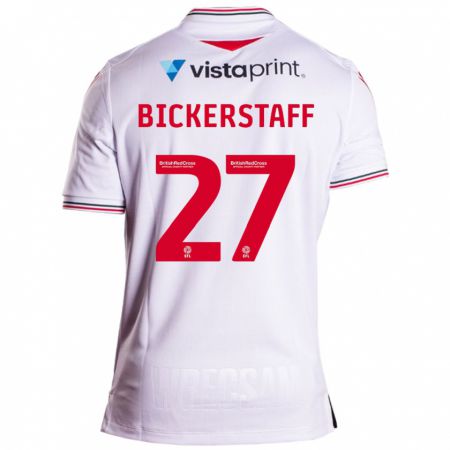 Kandiny Niño Camiseta Jake Bickerstaff #27 Blanco 2ª Equipación 2023/24 La Camisa Chile