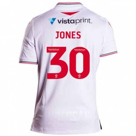 Kandiny Niño Camiseta James Jones #30 Blanco 2ª Equipación 2023/24 La Camisa Chile