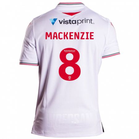 Kandiny Niño Camiseta Libby Mackenzie #8 Blanco 2ª Equipación 2023/24 La Camisa Chile