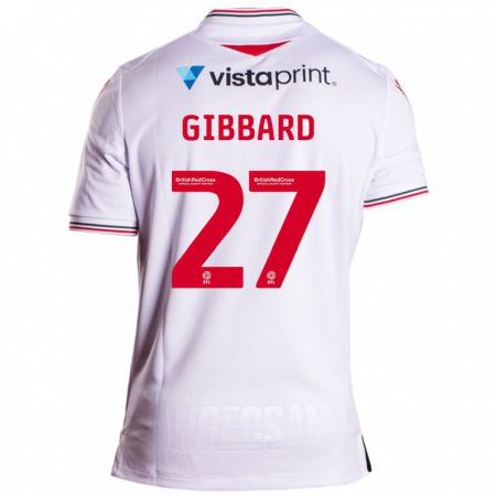 Kandiny Niño Camiseta Mari Gibbard #27 Blanco 2ª Equipación 2023/24 La Camisa Chile