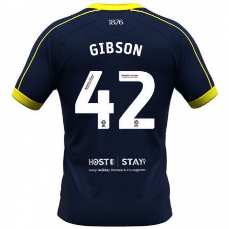 Kandiny Niño Camiseta Joseph Gibson #42 Armada 2ª Equipación 2023/24 La Camisa Chile