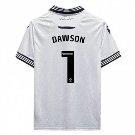 Kandiny Niño Camiseta Cameron Dawson #1 Blanco 2ª Equipación 2023/24 La Camisa Chile