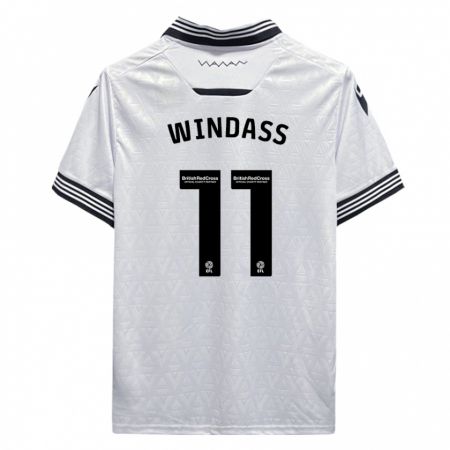 Kandiny Niño Camiseta Josh Windass #11 Blanco 2ª Equipación 2023/24 La Camisa Chile