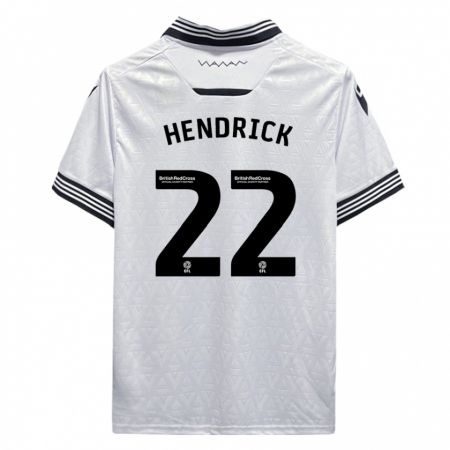Kandiny Niño Camiseta Jeff Hendrick #22 Blanco 2ª Equipación 2023/24 La Camisa Chile