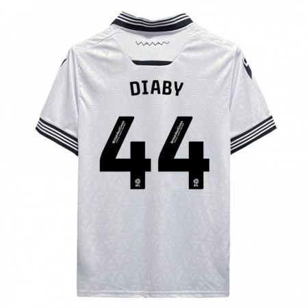 Kandiny Niño Camiseta Momo Diaby #44 Blanco 2ª Equipación 2023/24 La Camisa Chile