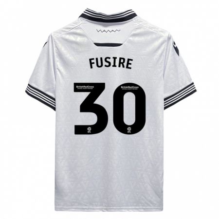 Kandiny Niño Camiseta Sean Fusire #30 Blanco 2ª Equipación 2023/24 La Camisa Chile