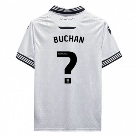 Kandiny Niño Camiseta Jay Buchan #0 Blanco 2ª Equipación 2023/24 La Camisa Chile