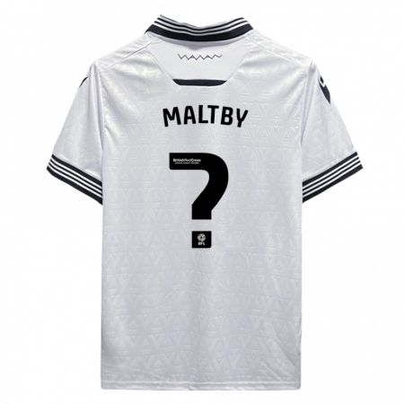 Kandiny Niño Camiseta Mackenzie Maltby #0 Blanco 2ª Equipación 2023/24 La Camisa Chile